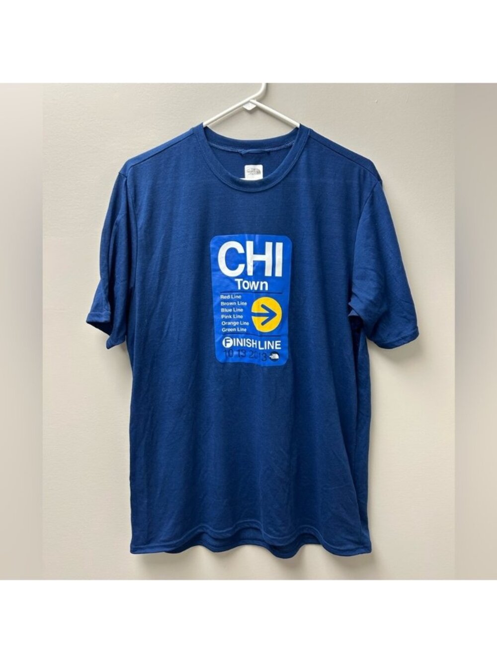 The North Face Chicago Marathon Men's Blue T-Shirt